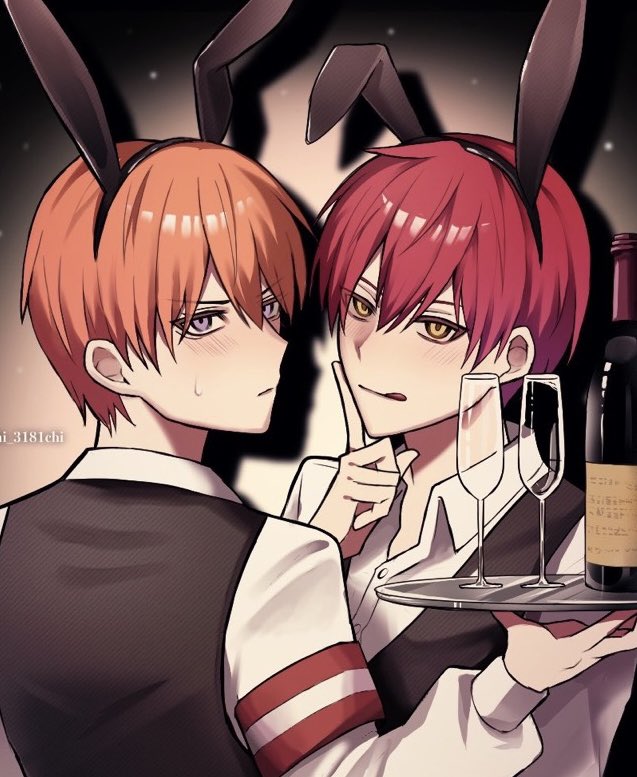 chi_3181chi's tweet photo. 私が二人をエロい目で見るようになっただけ
←10ヶ月前初描き　今→ https://t.co/FDnhD0h2fW