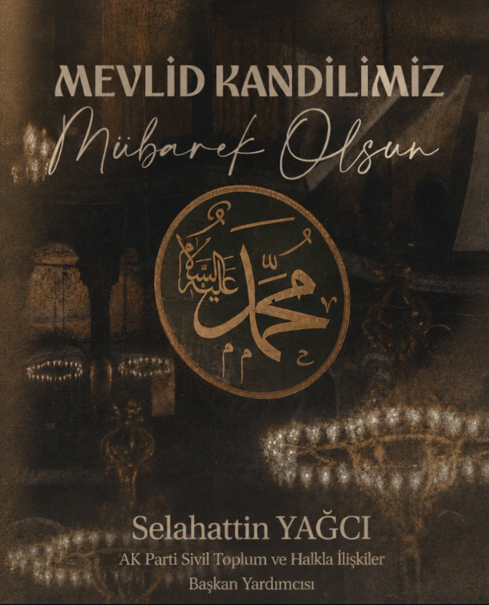 selahattinyagci's tweet photo. Yeryüzünde hiçbir varlık O’nun kadar sevilmedi; hiç kimsenin adı O’nun adı kadar anılmadı. Hiç kimseye O’na duyulduğu kadar hasret duyulmadı. Rüzgâr, O’na götürdüğü kadar hiç kimseye selam götürmedi.

O ki peygamberler önderi, O ki ümmetin iki cihan serveri… ﷺ

Mevlid Kandilimiz mübarek olsun. 🤲🏻