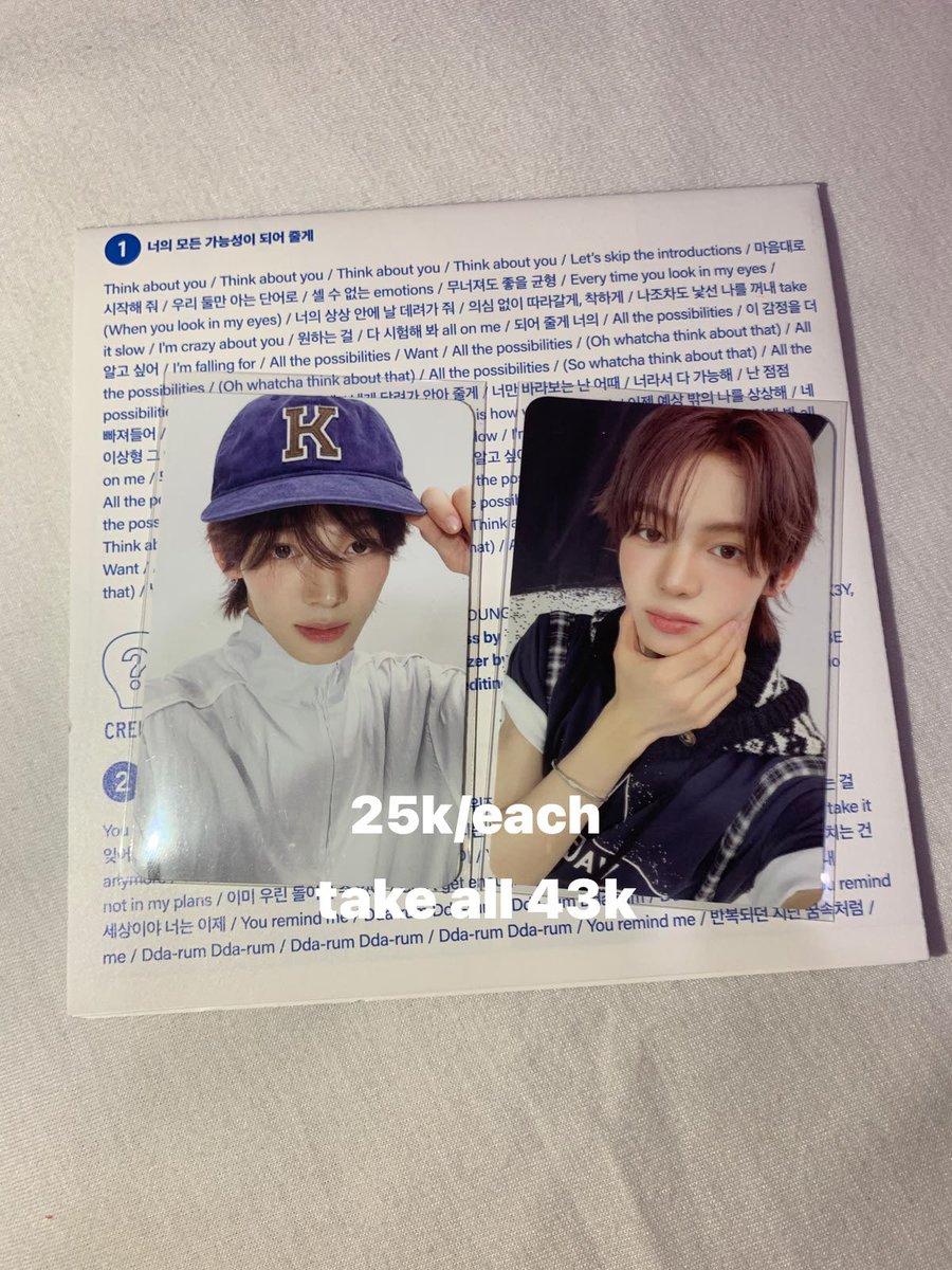 forkeonn's tweet photo. #ssell wts photocard tws shinyu dohoon youngjae hanjin jihoon kyungmin rd kamar

harga inc pack exc adm 15%
all good condi
keep event with dp 50%
boleh splitpay atau full co
tanda ⭐️ sealed https://t.co/5CjQFITBH8