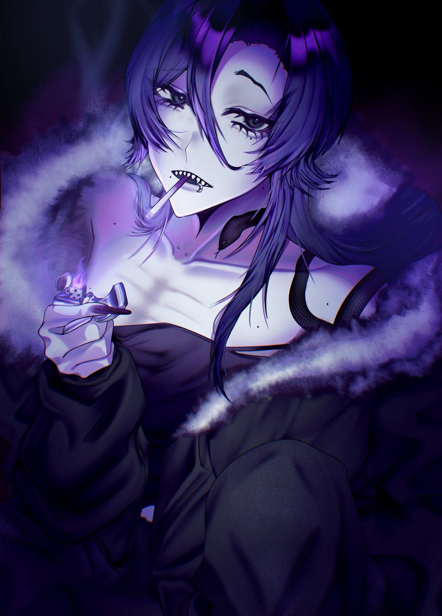 4qmy0n's tweet photo. 不穏なウルフカットのお姉さん🐺と煙草が好きです🚬
#夏の創作クラスタフォロー祭り
#一次創作祭り夏の陣2026
#絵描きさんと繋がりたい https://t.co/rJ6W04Cjvh