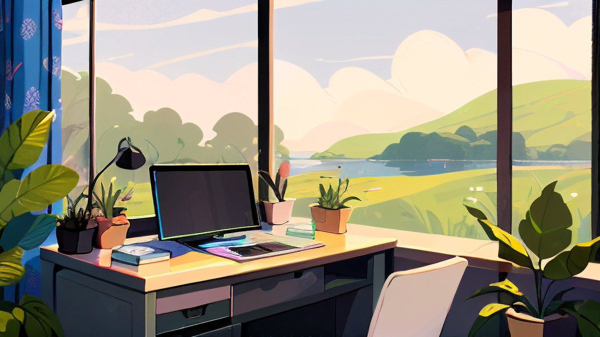 AnesFazli166496's tweet photo. Perfectly minimal workspace: a cozy plant by the monitor, a wireless keyboard, and zero clutter — focus mode unlocked! https://t.co/uB31jwvwW1