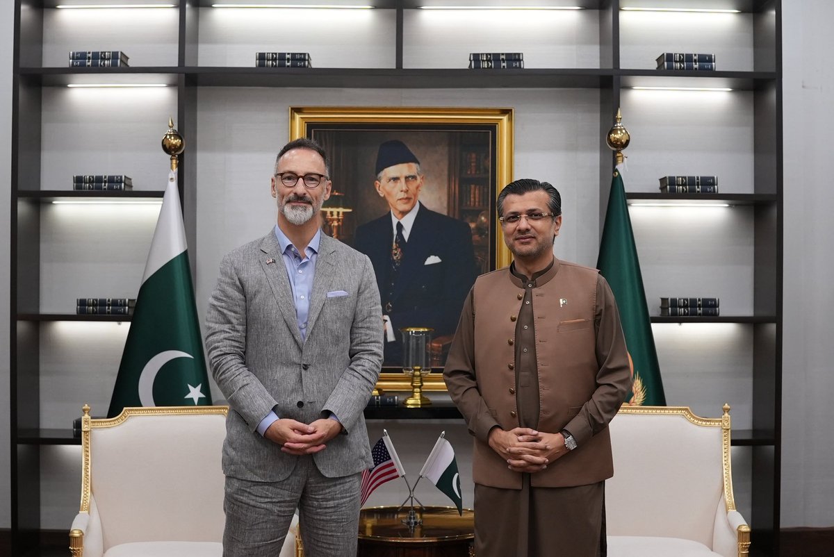 AIOfficePunjab's tweet photo. U.S. Consul General Lahore Stetson Sanders called on Advisor to CM Punjab Ali Dar to discuss the upcoming visit of the honorable Chief Minister Punjab Maryam Nawaz Sharif to the United States and opportunities to further strengthen engagement between Punjab and the United States.

The discussion also covered the role of The Office of AI in advancing Punjab’s AI agenda and identifying opportunities for deeper cooperation, knowledge exchange, and technology partnerships as Punjab continues to build its AI ecosystem.

#OfficeOfAI #AIEnabledDelivery #PunjabAI