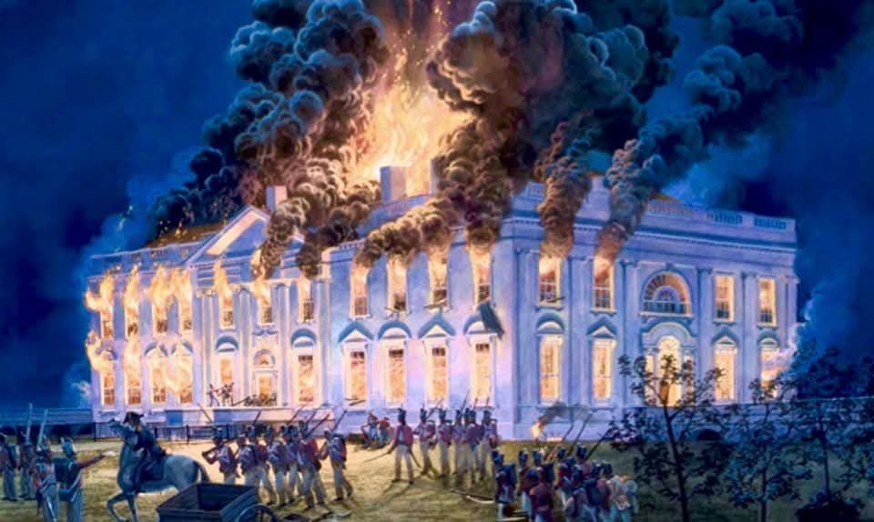 alleria_eh's tweet photo. On this exact day, August 24, 1814, British forces (including units from British North America aka Canada) entered Washington, D.C. and burned the White House in retaliation for the American attack on York (now Toronto) during the War of 1812.

Just thought I would share that today.