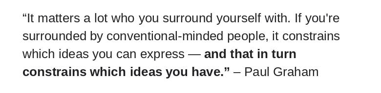 StartupWisdom_'s tweet photo. .@paulg on how to think about who you spend time with: https://t.co/QwkaByzwV0