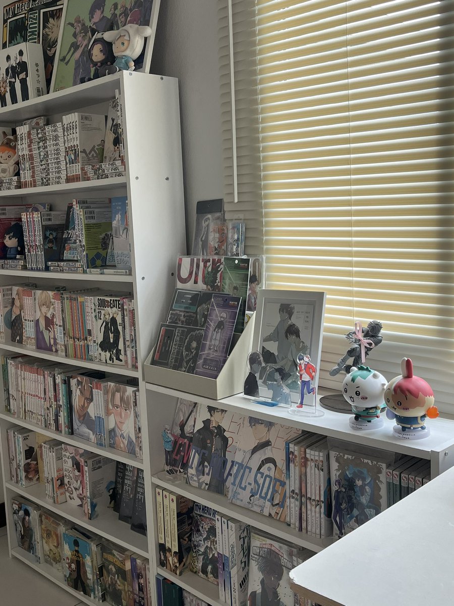aixxsuu's tweet photo. มีความสุขกับชั้นหนังสือของตัวเองมาก สานฝันวัยเด็ก https://t.co/mteuiWyWMQ