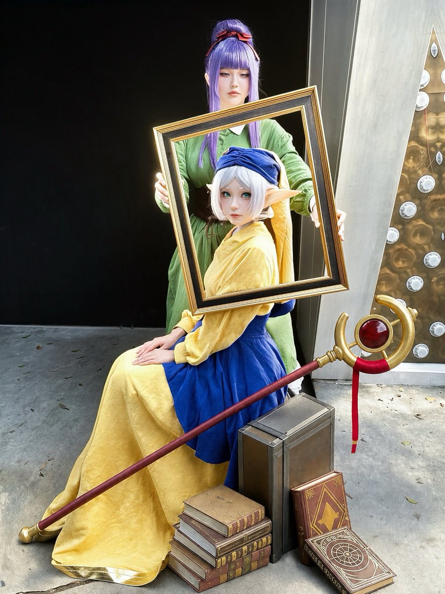 Neneko0814's tweet photo. 真珠の耳飾りの少女。 
Girl with a Pearl Earring 🖼️✨
#vermeer #Frieren #葬送のフリーレン https://t.co/14mYnydn85