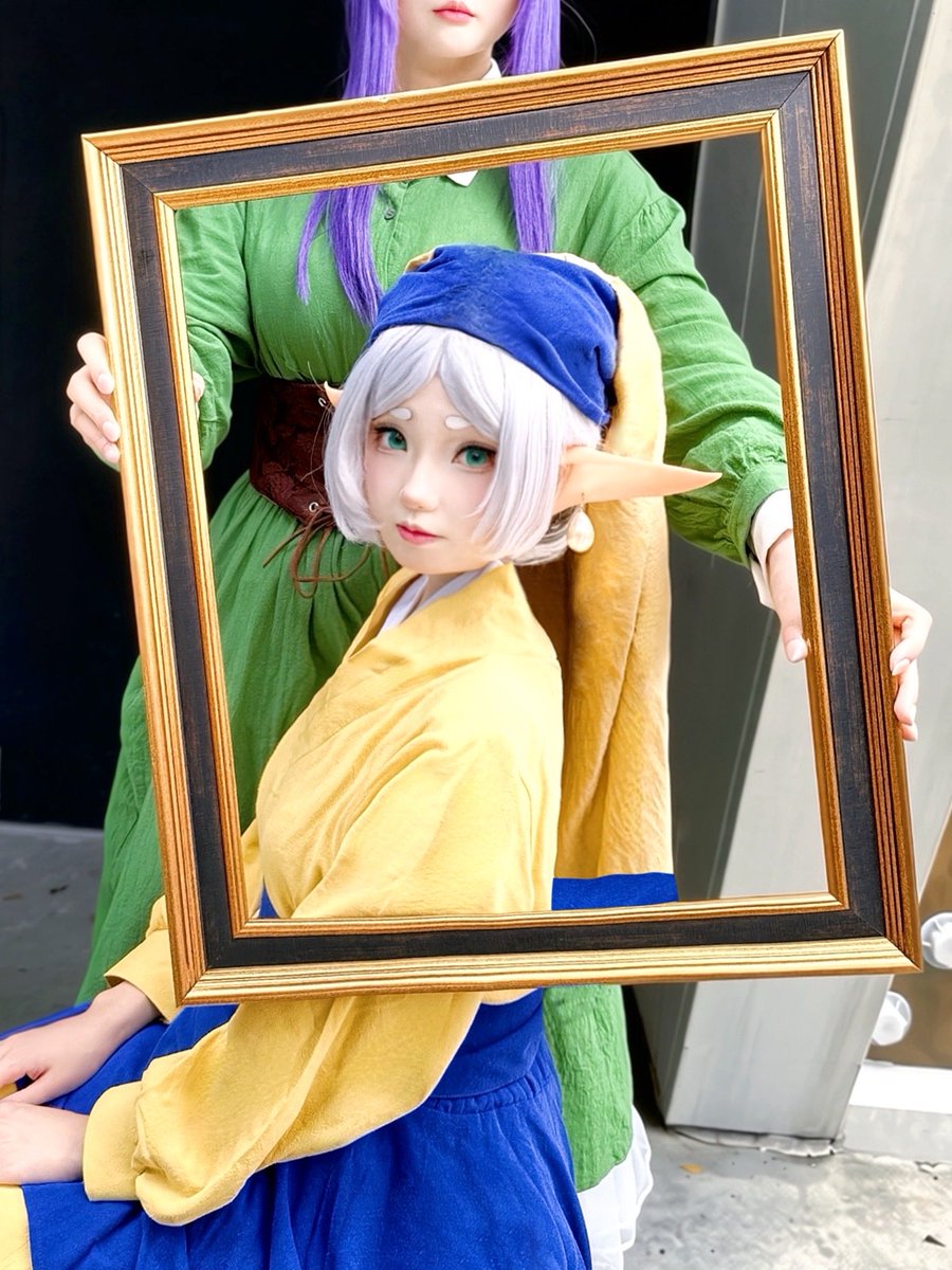 Neneko0814's tweet photo. 真珠の耳飾りの少女。 
Girl with a Pearl Earring 🖼️✨
#vermeer #Frieren #葬送のフリーレン https://t.co/14mYnydn85
