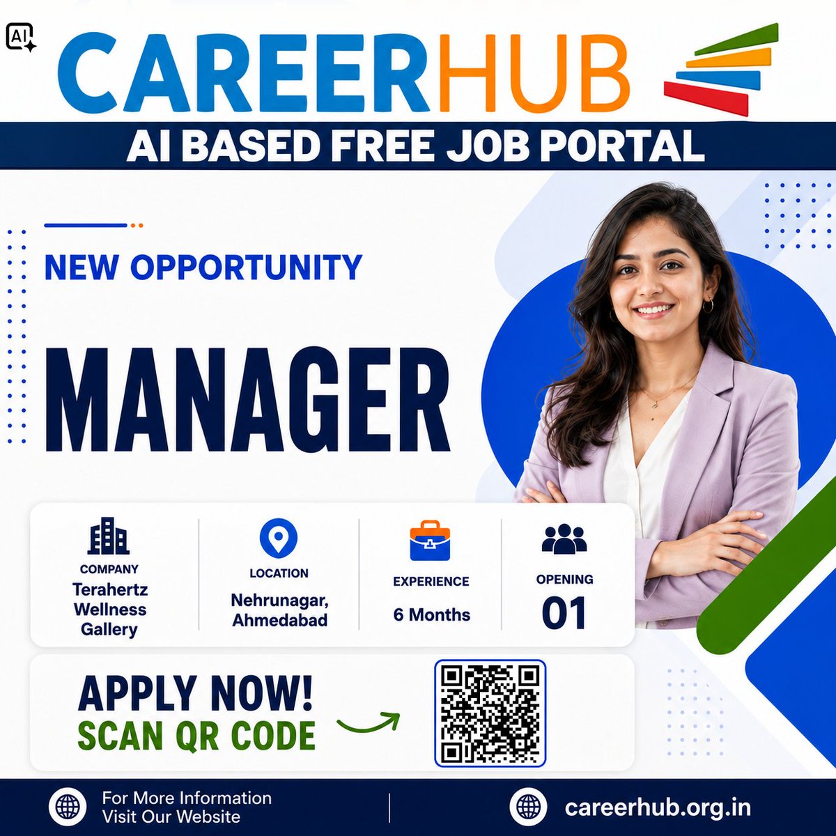 careerhub_iespl's tweet photo. Now Hiring: Manager | Ahmedabad
Company: Terahertz Wellness Gallery
Experience: 6 Months | 1 Opening
• Daily Operations
• Team Management
• Customer Relations
• Performance & Targets
Apply via Link in Bio.
#ManagerJobs #AhmedabadJobs #HiringNow https://t.co/yDMwKgsO4Z