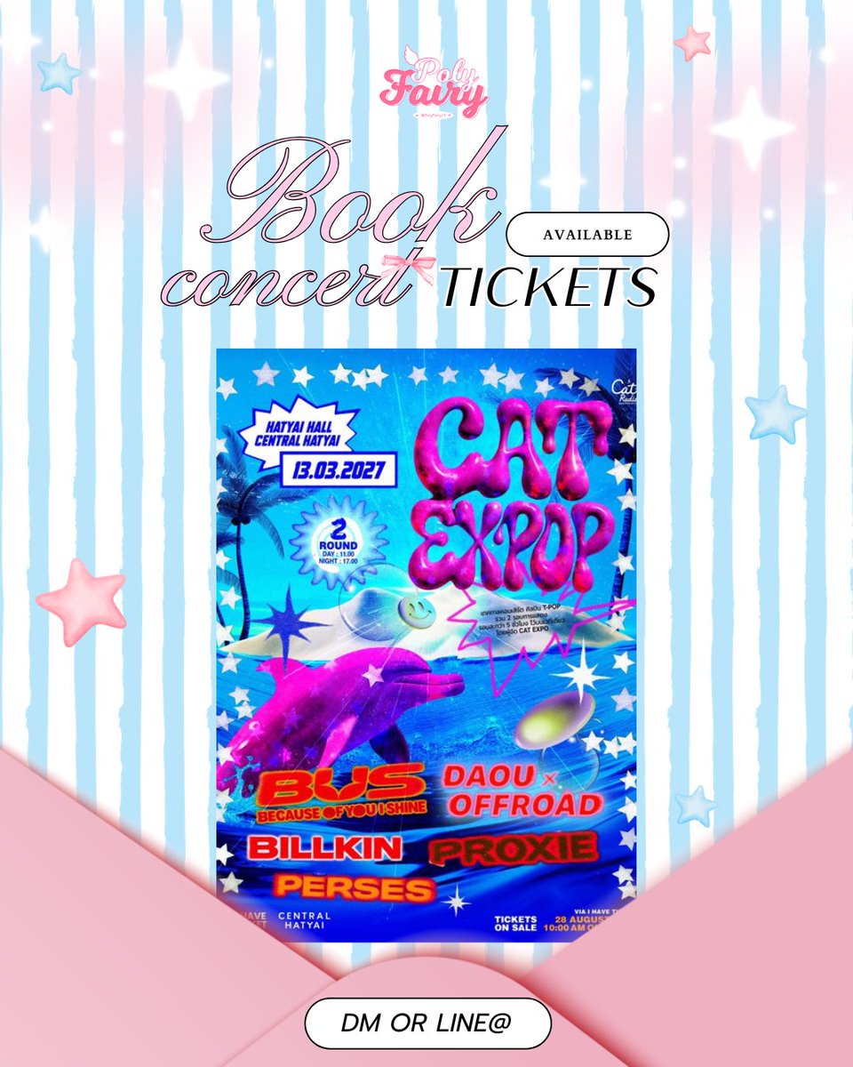 Polyfairy17's tweet photo. ━♡🫸🏻รับกดบัตร🫷🏻+ﾟ♡ ━
➖ค่ากด 300 (กดไม่ได้คืนเงินเต็มจำนวน)
➖กดแบบ 1:1 ไม่ซ้อนคิว
➖ยูสลูกค้า  / ยูสร้าน 

🗯️จองคิว / สอบถามรายละเอียดทาง DM หรือลิ้งไลน์บนไบโอ
#CATEXPOPHATYAI
#CATEXPOP
#CATRADIO https://t.co/IIslR7HPOe