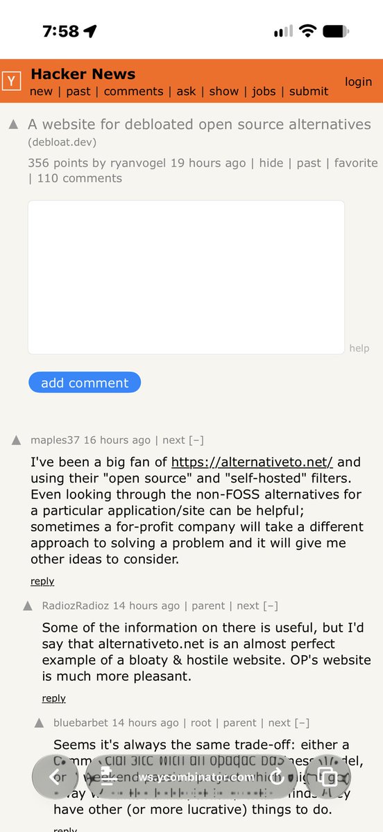 ryanvogel's tweet photo. my 100% vibe coded weekend project went viral on hacker news 

almost all the comments are talking about how AI could never make this since the site is so simple and clean https://t.co/hkjRrtLJpW