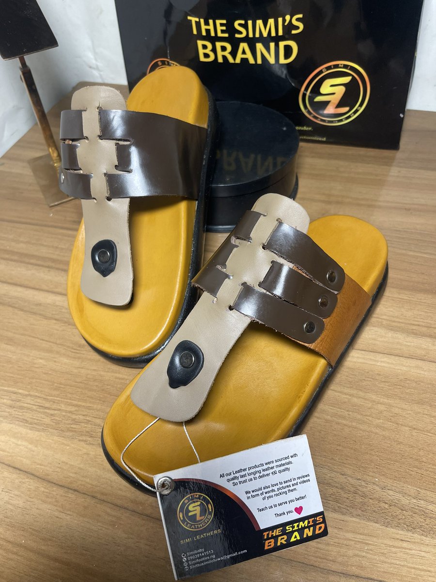SSimibaby's tweet photo. ✨ DOUBLE SOLE, DOUBLE THE CLASS. 

Quality leather footwear . 

📏 Available in sizes 37–47
🚚 Nationwide delivery available 🇳🇬

DM us to place your order.
Step out in quality. Step out in Simifooties. 🤎

Kindly RT, my customers are on your timeline 🎉 https://t.co/EnXu7F38sf
