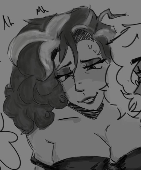 PupB1tee's tweet photo. Im brewing something 😼😋

I might not be able to finnish it cus i have school ;_; 
#yuristatic #hazbinhotel #fyp #NSFW https://t.co/pTAzXX3orS