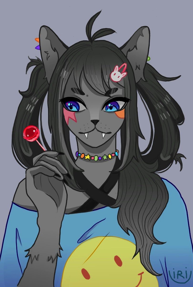 FelinInfall's tweet photo. My first furry artwork! 🍭✨ Sweet Fang

#furryart #furry #anthro #digitalart #art https://t.co/n8PgIMAHHg