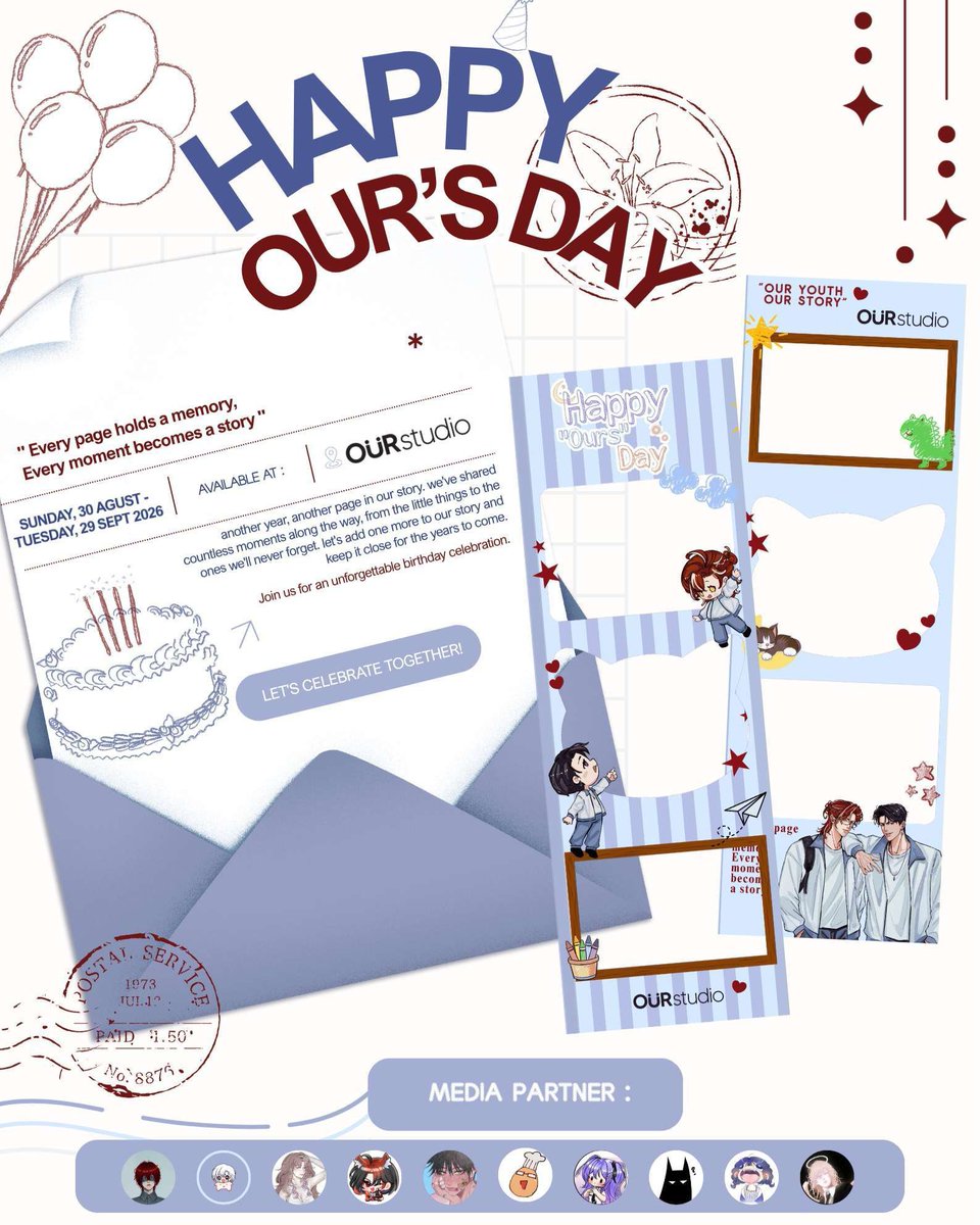oddiettee's tweet photo. ✦ OUR YOUTH OUR STORY ✦

“A birthday celebration inpired by youth, friendship, memories and story we keep.”

Birthday Frame Project for Mikazuki Arion &amp; Harris Caine is Here!

📍OurStudio
🗓️ 30.8.2026 - 29.9.2026

Don't forget to tag Us ✨ @OurProjectAegis
#PagesOfMemories https://t.co/0FShmLDt9f