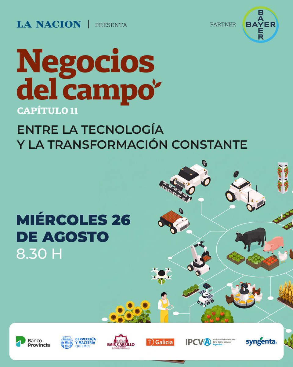 bertellof's tweet photo. Este miércoles se viene Negocios del Campo Capítulo 11 y lo podés seguir por https://t.co/EuunnSZIh3 y https://t.co/AEsUdPHLp9 

Una cita imperdible #campo https://t.co/faeIIKPMBk