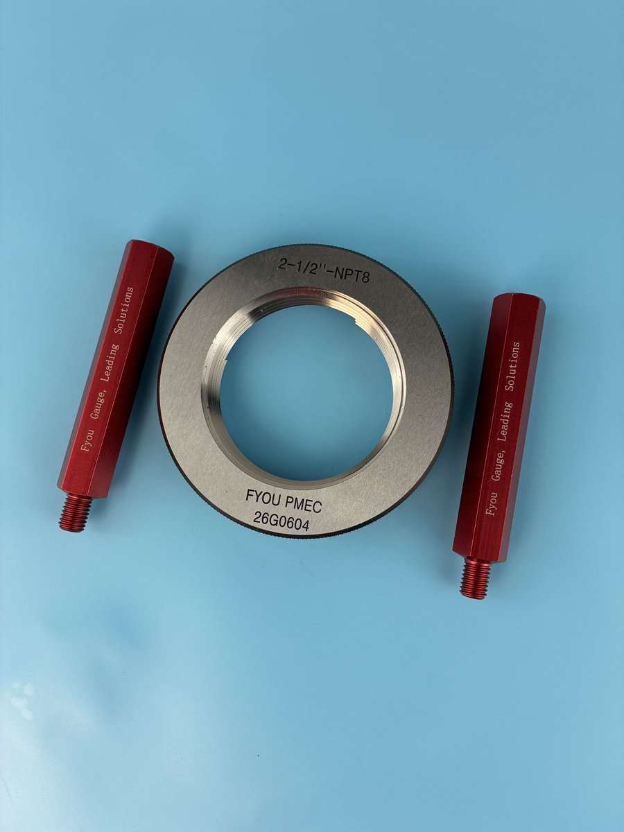 apigauges's tweet photo. 2-1/2-8NPT Thread Ring Gage/ National Taper Thread Ring Gages https://t.co/TwirlPmvSP