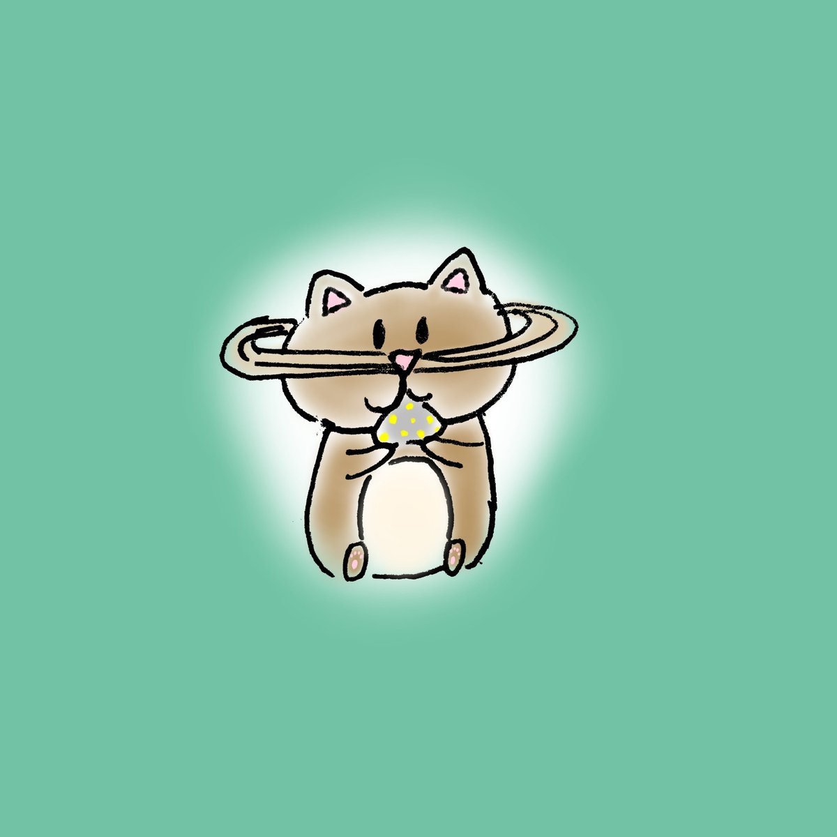 0windandcloud0's tweet photo. 土星ねこの大好物、星くずおにぎり。土星ねこの手作りですが、作り方は土星ねこのみぞ知る、らしい。
なお、かかっている粉のようなものは、育てた星の花の葉っぱで、ハーブ的なやつです。

#イラスト
#ゆるイラスト
#土星ねこ https://t.co/oOcS564BP1