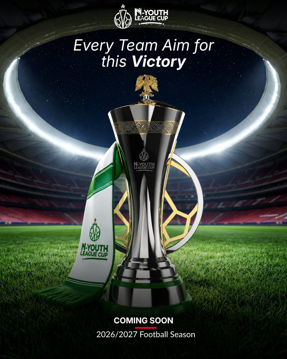 n_ylcup's tweet photo. Every team aims for this glory, but only one will lift the ultimate prize. 

The stage is set and the countdown for the N-Youth League Cup 2026/2027 Season is near!

#NYLC #NYouthLeague #YouthFootball #NextGen #FootballIsBack https://t.co/USPnBzupyy