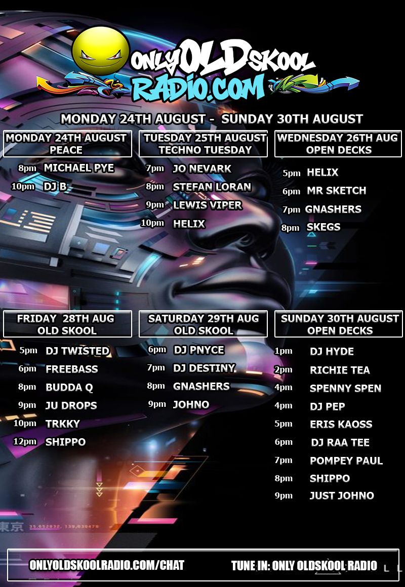 OnlyOldskool's tweet photo. Anuva week packed with wicked choons from our TOP resident and guest DJs. give us a shout if you fancy playing for us!
https://t.co/cD9LeK356Y https://t.co/UkQpHB6tpu
