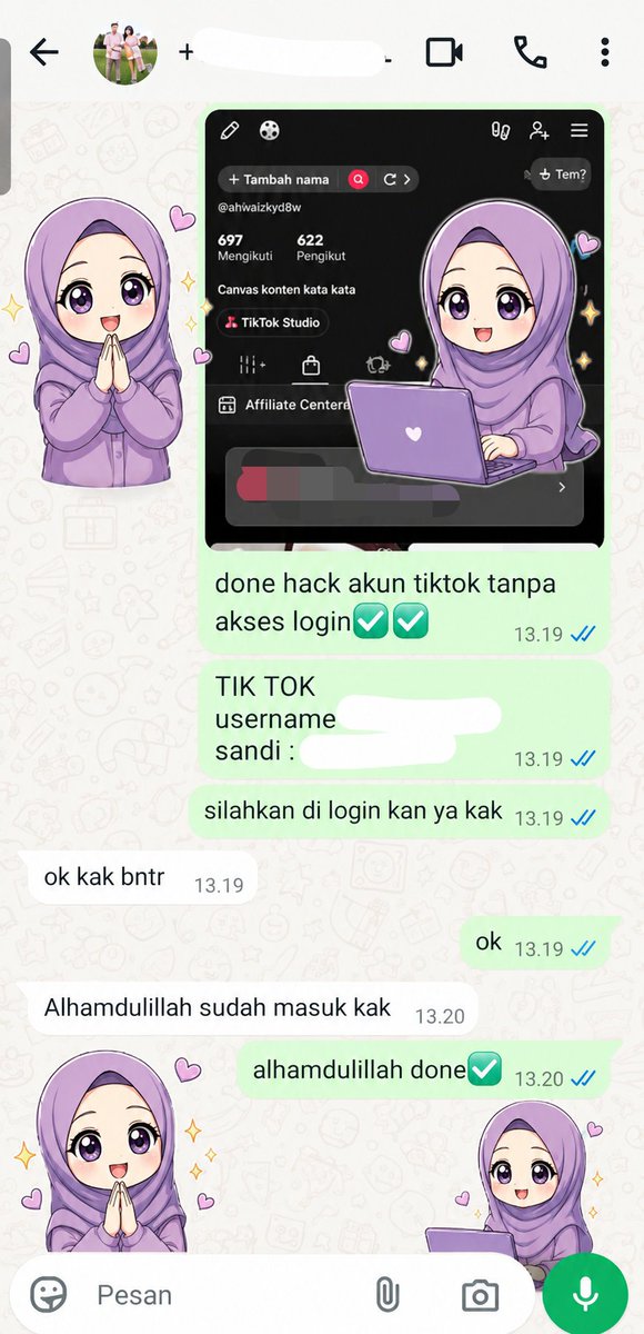 jemqr's tweet photo. Assalamualaikum All🙏🏻
OPEN YA⤵️

🌸JASA HAPUS AKUN
🌸JASA PULIHKAN &amp; BALIKIN AKUN LUPA PASWORD/KE HACK
🌸JASA LACAK LOKASI
🌸JASA SADAP WA
🌸JASA LACAK HP HILANG BY NO HP/IMEI/AKUN
🌸JASA HACK/PEMULIHAN AKUN (EMAIL,IG,WA, X , FB,TIKTOK)
Click Wa Dibio✔️..!
#zonauang 
#zonauangㅤ https://t.co/ZhnNfi548i