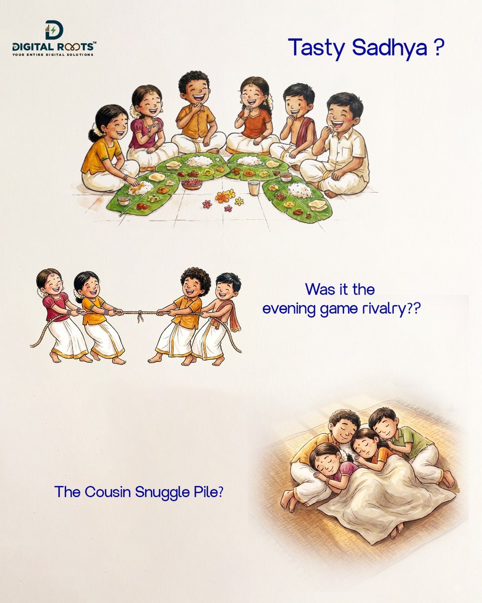 digitalrootss's tweet photo. What was Onam for you? 🌼
Swipe through to unlock some of the best childhood memories. Tell us—which slide perfectly captures your core Onam memory? Drop it in the comments below

#DigitalRoots #HappyOnam #Onam2026 #onam https://t.co/cprIypOmPt