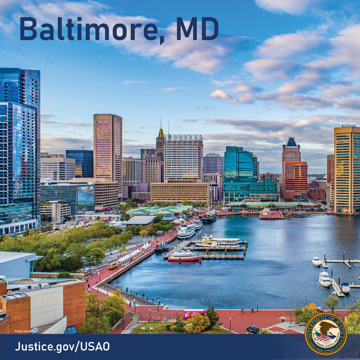 USAttorneys's tweet photo. We recognize the contributions of the 7th state to join the United States of America. To our colleagues at @USAO_MD &amp; all their local, state, &amp; federal partners from the Old Line State: Happy #NationalMarylandDay! 🎉 https://t.co/w4LrGnLdrY