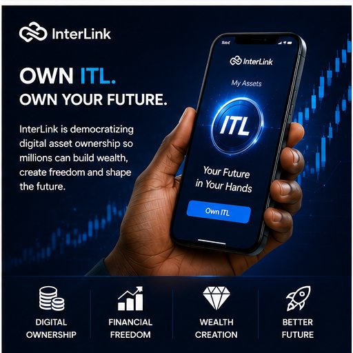 Zaharaddin3132's tweet photo. Own ITL. Own your future. 

#InterLink #ITL #ITLG #ITLX #WeAreTheFirstTenMillionLinkers https://t.co/KWbtV5Zzlk