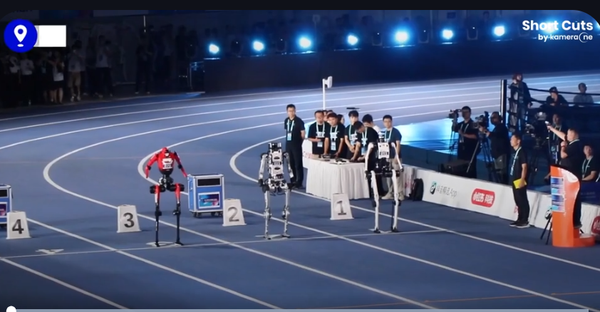 Web3light07's tweet photo. Humanoid robot Lightning beats Usain Bolt's 100-meter record https://t.co/4cqk7qWi6A