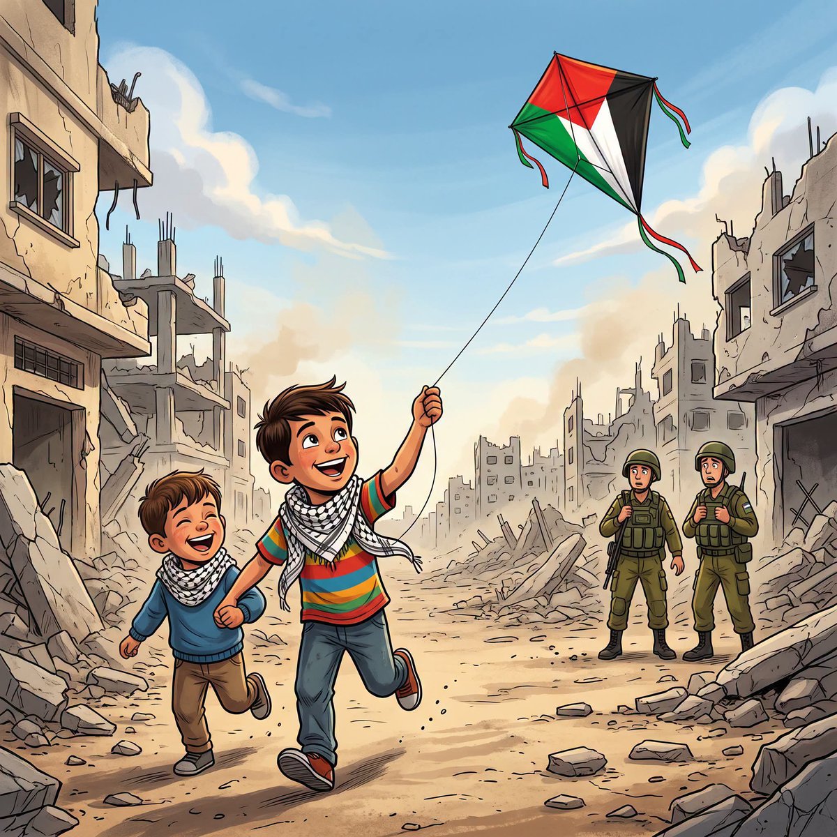 kdshwy's tweet photo. كيان جبان.. خايف من طائرة ورقية ف يد اطفال #فلسطين! https://t.co/bM0bYGlBhy