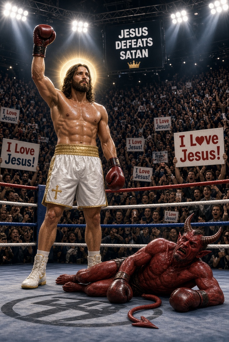 Sin18305Phillip's tweet photo. Jesus wins! https://t.co/9Fvhak6XOX