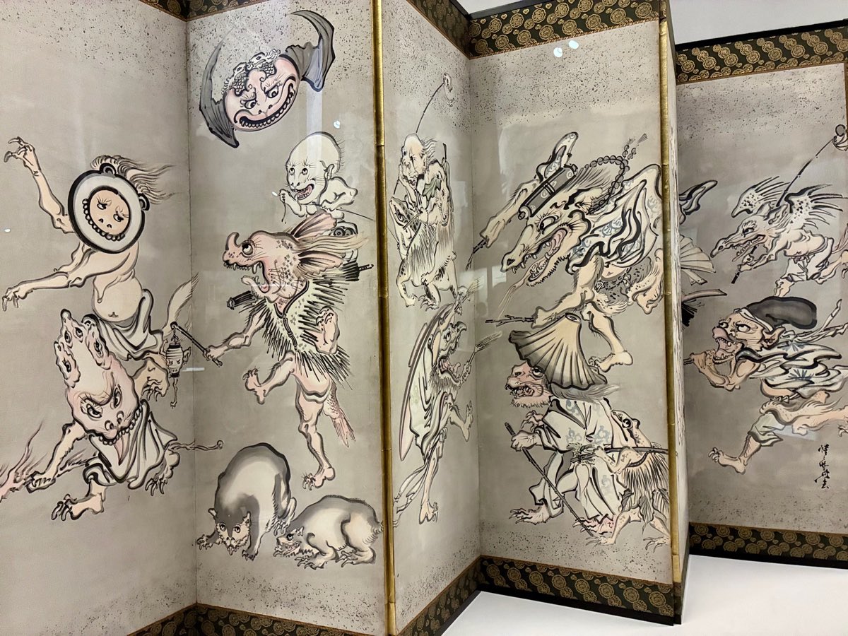MIZU_m5's tweet photo. 百鬼夜行（とうらぶ）と百鬼夜行（FGO）やりながら百鬼夜行（河鍋暁斎）も見たのですよ！ https://t.co/oKQGZuRbC7