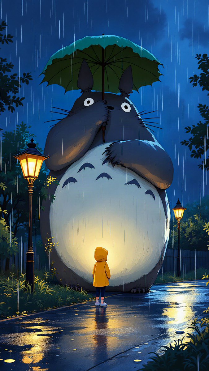 hibiwall's tweet photo. That feeling when the rain hits different and you're not alone 🍃 Save this one - yours to keep on your screen forever.
IG & TikTok → @hibiwall
#MyNeighborTotoro #GhibliWallpaper #AnimeArt #PhoneWallpaper #Totoro #GhibliAesthetic #4KWallpaper https://t.co/sVlvxYf5O7