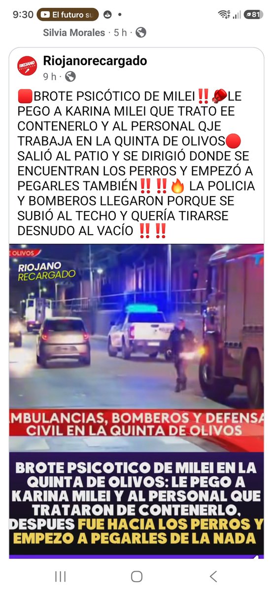 MarileNeumayer's tweet photo. Parece que anoche se quiso tirar desnudo del techo de la residencia de Olivos y lo salvaron los bomberos.

Perdimos otra promo.

Yo digo: ¿no es motivo de destitución, Lpm?
@Diputados_UxP @SenadoArgentina https://t.co/NE3Nfw3moC