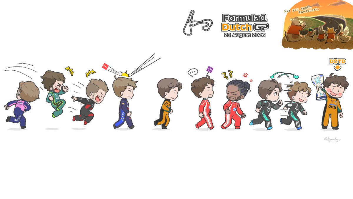 drawnfuzzy's tweet photo. Dutch GP!🇳🇱 #DutchGP https://t.co/7hOklCQ31r