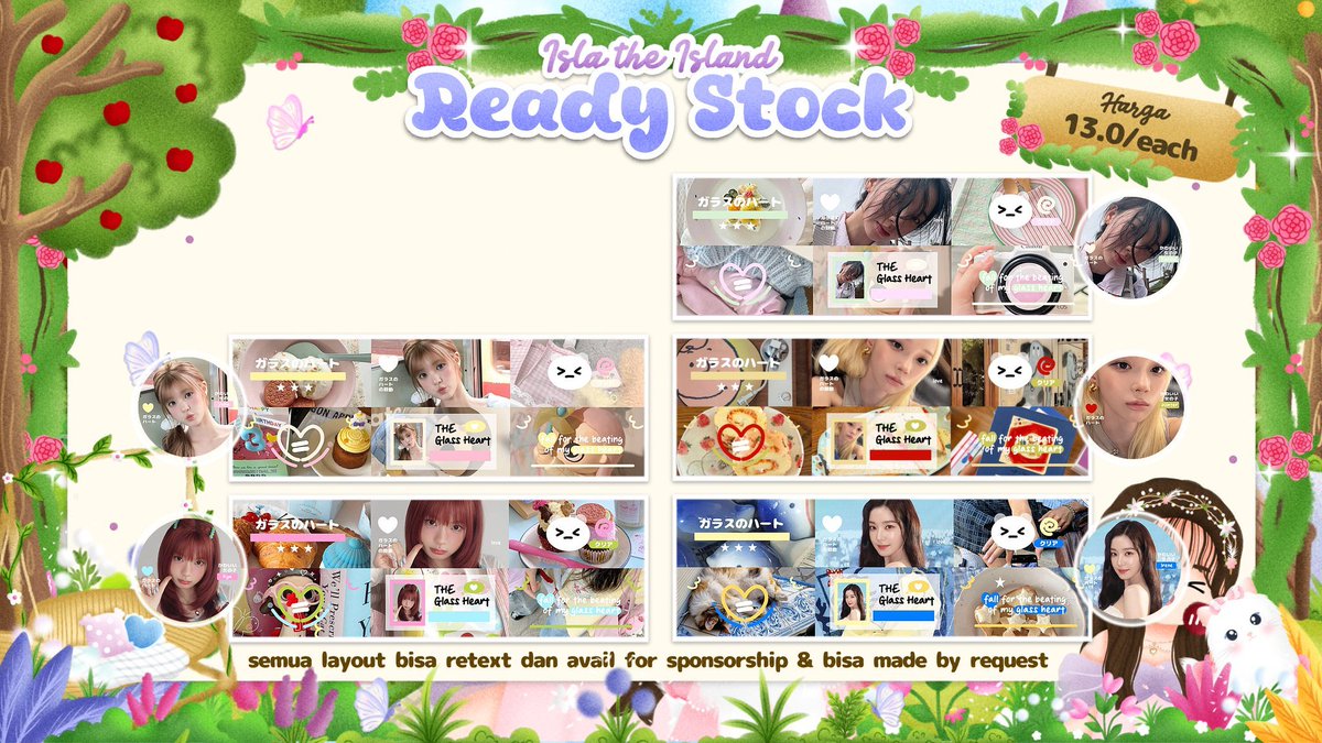isluyx's tweet photo. help RT ya, timakaci! #bealanja

halo earthlings 🍏🌸 Isla ada layout CLEARANCE SALE yang bisa kalian bawa pulang dengan harga Rp 9.000/each ⭐ avail retext dan buat sponsoran juga bisa >___< 🍒🍀 yuk! bawa pulang anak cantiknya 🐰🌷 https://t.co/w1Bdli7aBw