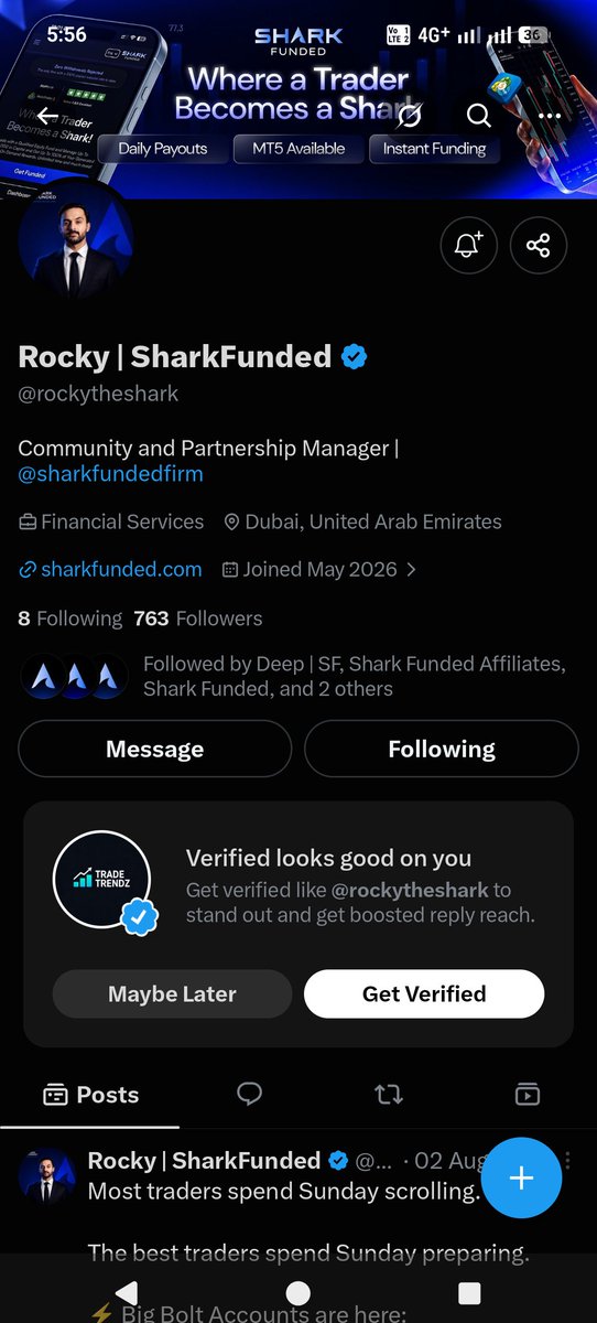 TradeTrendz1's tweet photo. @SharkFundedfirm @SharkFunded_AFF @ibrahimshkh10 🦈 https://t.co/Zp5GCdYt9W