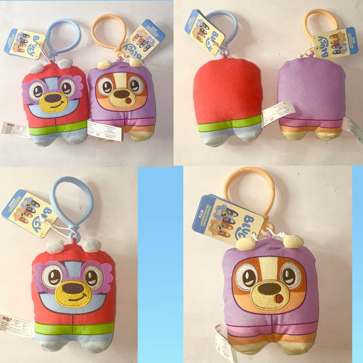 TiffanyArtist56's tweet photo. 🛍️ NEW PLUSH HAUL 🛍️
Got these cute and adorable Bluey Grannies keychains at #Target!
#Bluey #blueyplush #ludostudio #BBC #BBCStudios #Disney #DisneyJunior #DisneyJr #DisneyPlus #plushlover #plushcollector https://t.co/Ka7wGZhRZR