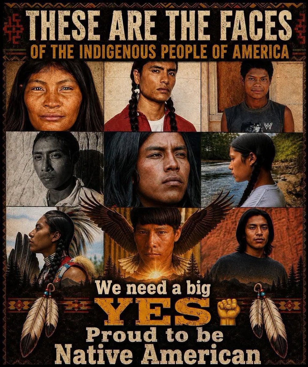 Native_Legends's tweet photo. If you support Native American people's, history & culture π₯°Say.. "Yes
.
.
.
#IndigenousStrength #OnePeople #UnityMatters #indigenous #nativeamerican https://t.co/FqF1bogEz2