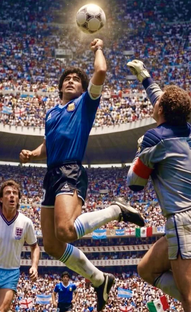 TamtheTim3's tweet photo. #Maradona 
#HandOfGod ✋🏼 https://t.co/osMMDGzyNR