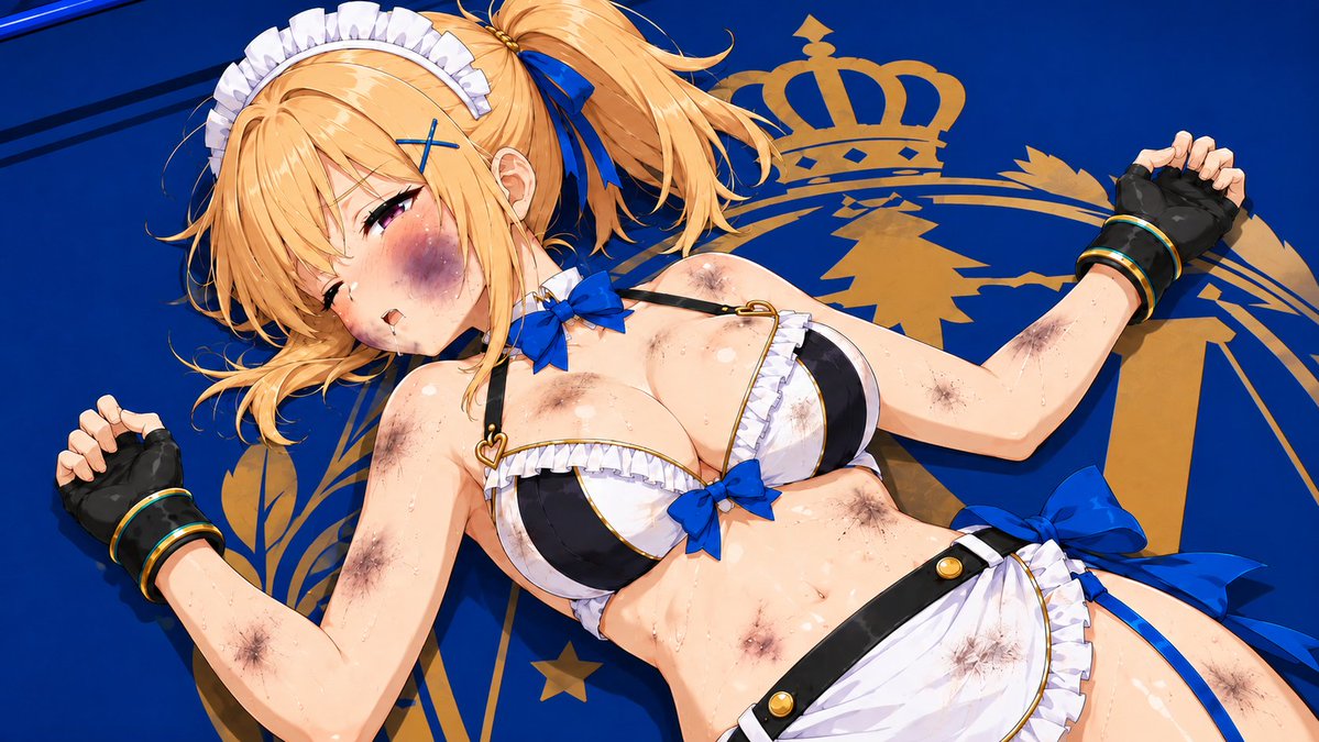 bokorusuki's tweet photo. ３０分空ければ大丈夫やろ…。
というわけでさっき投稿したchatgpt製ＫＯイラストのイラストのみverです！
#リョナ
#AI生成イラスト https://t.co/yXN9kLpLjx