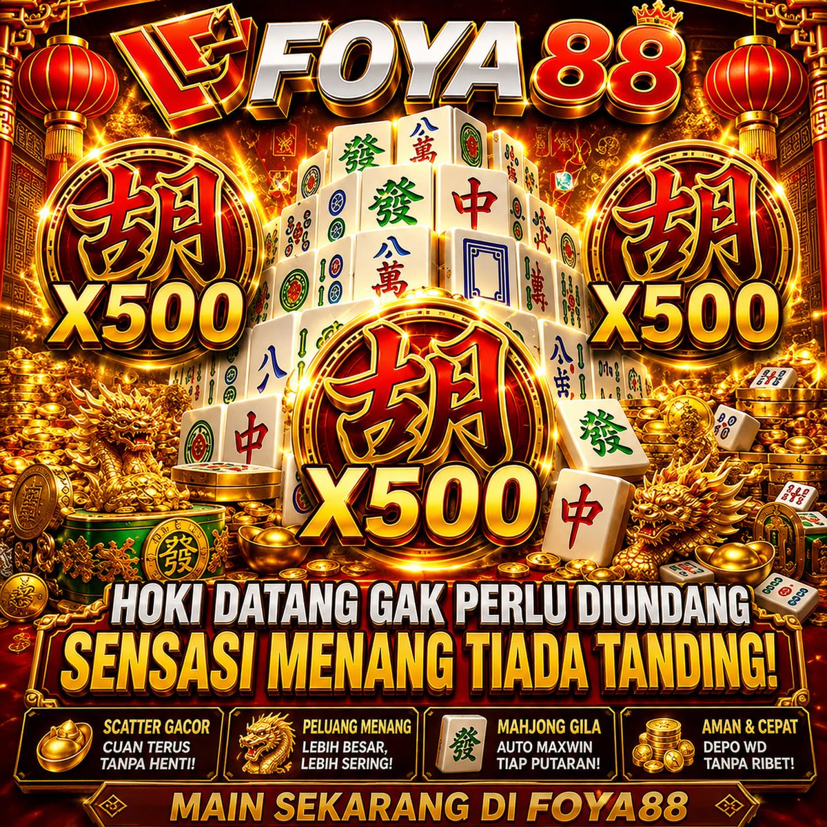 alyageyi's tweet photo. INFO PENTING 📰
🔥 SLOT GACOR HARI INI !!!
🚀 Link Gacor : https://t.co/T3V5wbdVf5
🎮 Bocoran Pola RTP Gacor Terbaru Winrate Tinggi
💸 Bonus Daily Login, Spin gratis tiap hari
🧨 Ketik Di Google "FOYA88" https://t.co/JLsHJ0sJ8q