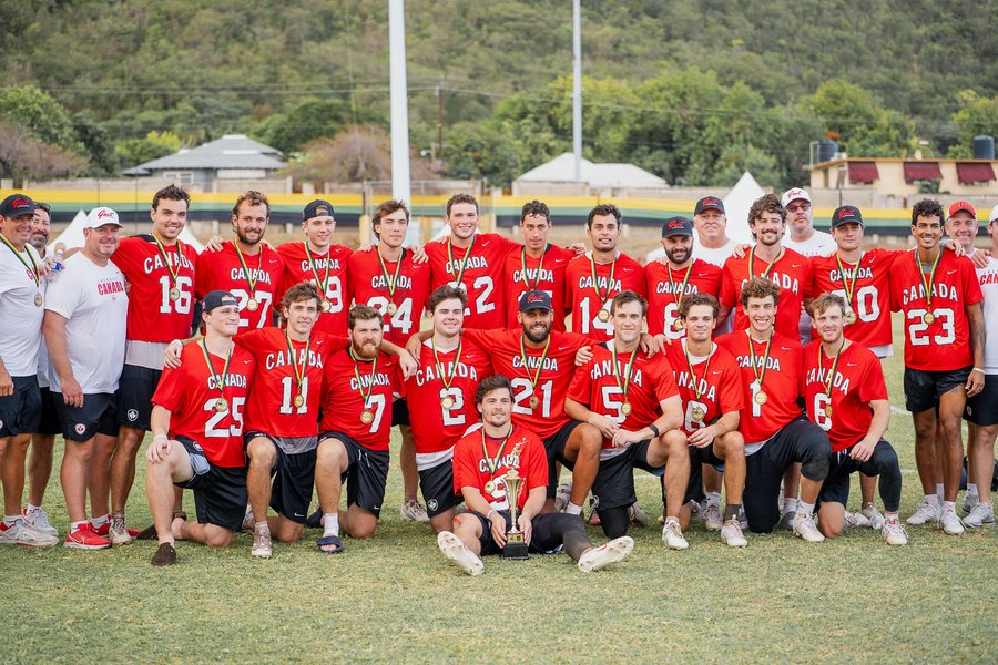Inside_Lacrosse's tweet photo. The Road to Japan just got that much more fascinating with @LacrosseCanada claiming gold.

Former @DU_MLAX/@CuseMLAX standout Alex Simmons scored the game-tying and GWG to complete a late comeback vs. the U.S.

Also, @HAU_Nationals captured bronze against Pan-Am host Jamaica. https://t.co/VhTMGAdYUg
