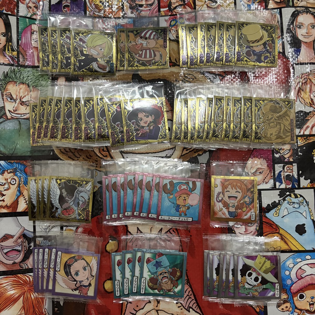 shine06_t's tweet photo. 【交換】ONE PIECE ONEPIECE ワンピース にふぉるめーしょん 海賊シールウエハース

譲)添付1~4

求)LOG.15 シャンクス(1点のみ)
シャンクス＆ベックマン (~5点程)
LOG.14 ベックマン(P優先)
または 100円(+送料)

レート考慮いたします
※シャムロックのみお返事待ち

よろしくお願いいたします https://t.co/c0qZSKmNi3