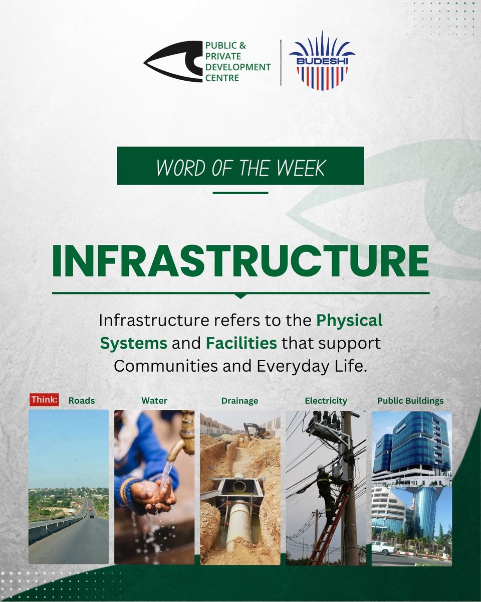 budeshi_ng's tweet photo. Infrastructure shapes everyday life, from roads and water to electricity and drainage.

Because it uses public resources, citizens can ask: Was it budgeted? Delivered? Does it work? Is it maintained?

#Budeshi #PPDC #Infrastructure #Accountability https://t.co/Au1n8wYdS6