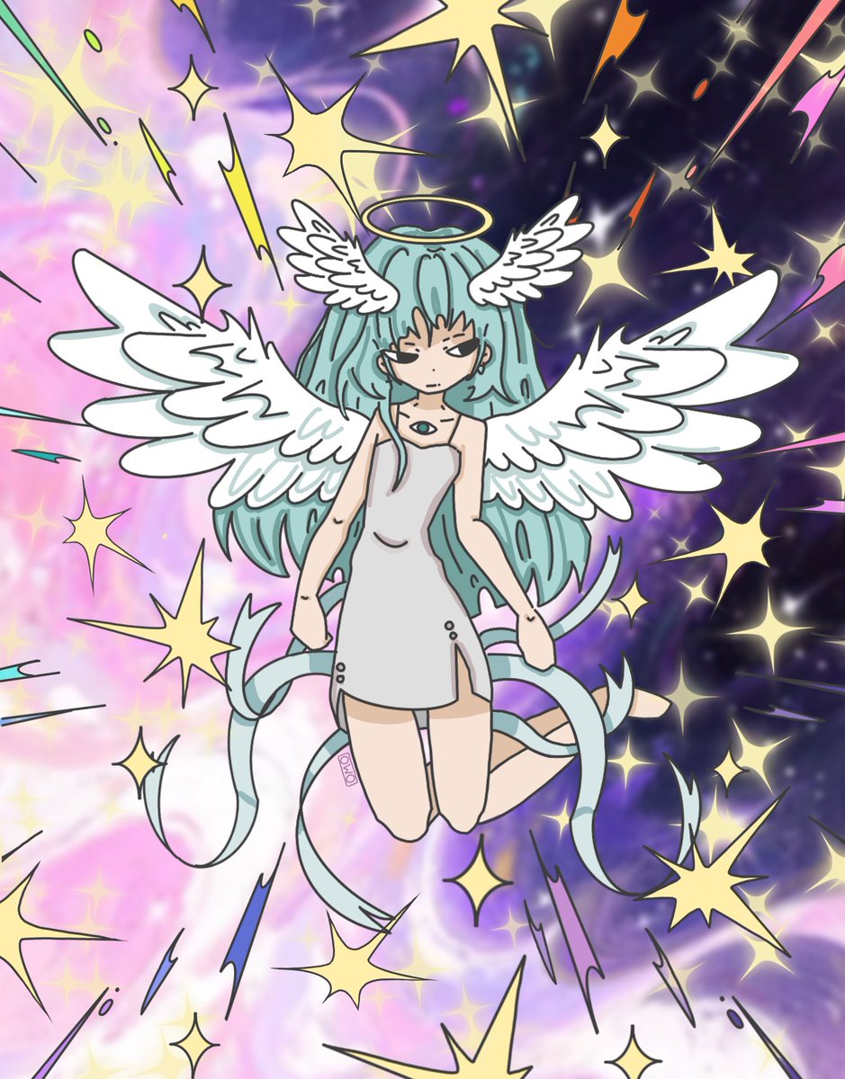 omovoidx's tweet photo. Otherworldly Angel⭐ #smallartist #angel  ⋆｡°✩⭑ https://t.co/8PmVsDXtUA