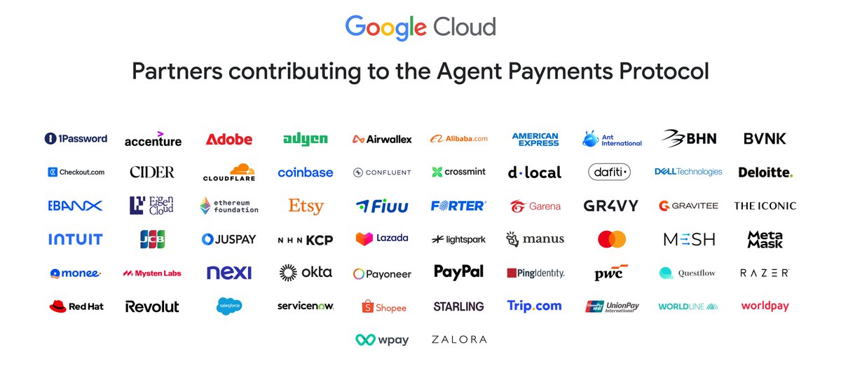 jay_p_dev's tweet photo. Google’s AP2 is basically the trust layer for agent payments.

If AI agents are going to spend for us, they need signed intent + programmable rails.

The @SuiNetwork / @Mysten_Labs mention is the part worth watching.

https://t.co/Mn1w1Uln0Y https://t.co/4K9XDPY4XT