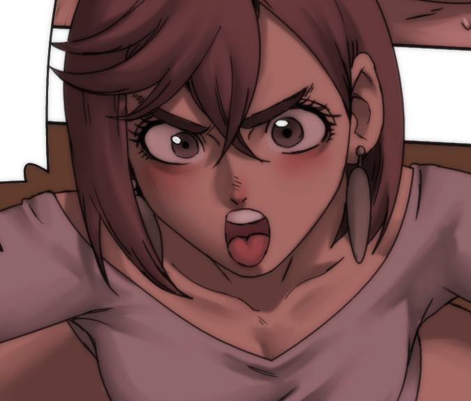 jaymarvel's tweet photo. Available Friday for $10 Patrons:    
Momo, Okarun, and Aira are supposed to be watching out for Jiji and Evil Eye, but get distracted in a new Dandadan pinup! https://t.co/AE1mHBtTYw https://t.co/B7AM5OsLga