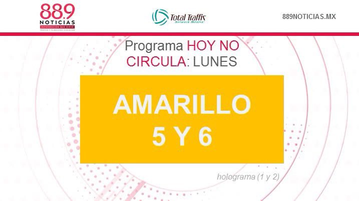 889Noticias's tweet photo. #EvitaMultas
Este lunes el #HoyNoCircula aplica a vehículos con engomado #Amarillo, terminación de placas 5 y 6, holograma 1 y 2.
Recuerda que puedes escucharnos a través de #iHeartRadio: https://t.co/Ra23567flu
oh https://t.co/le1snwqv2S
