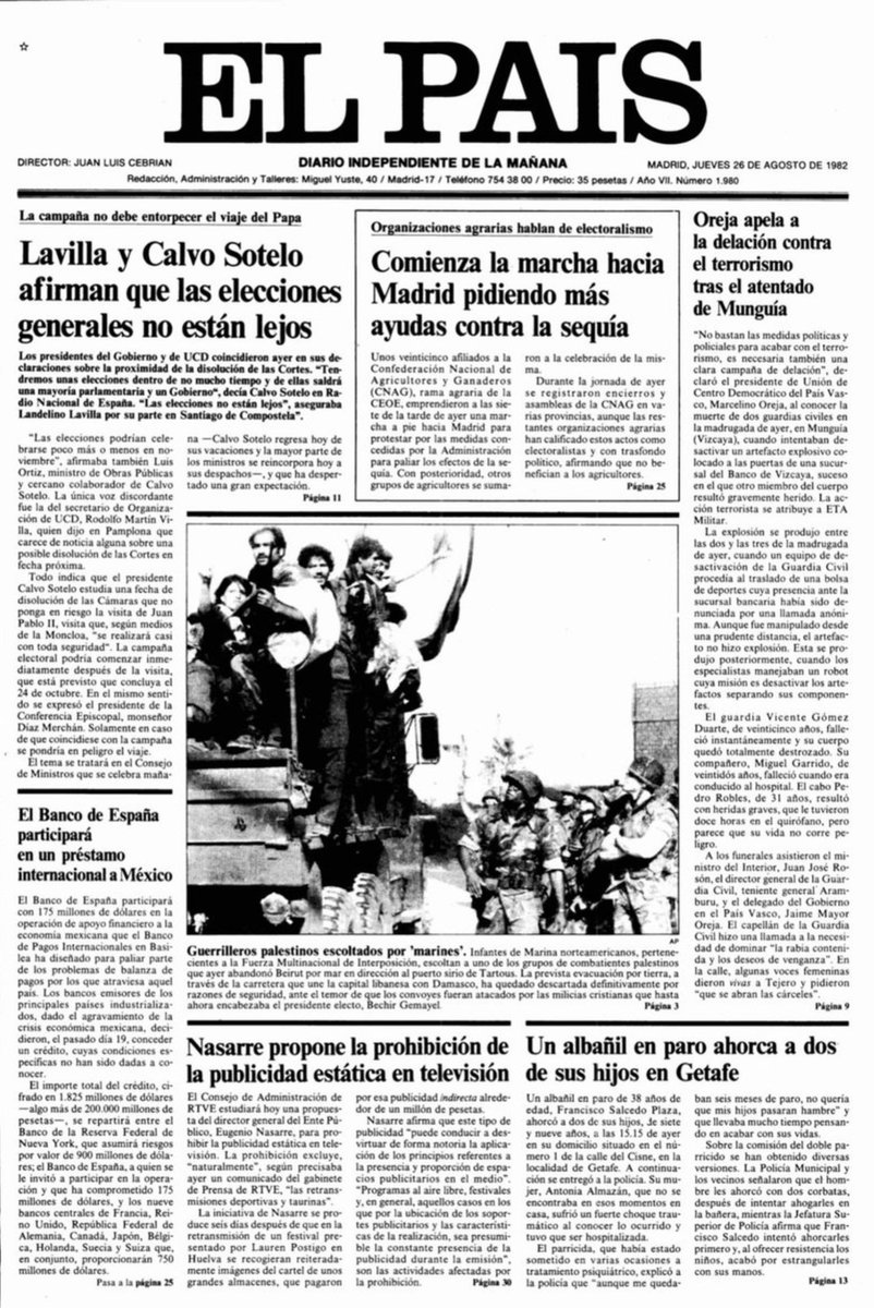 MemorialVT's tweet photo. 25/08/1982. Munguía. Se cumplen 44 años del asesinato por ETA-m del desactivador de explosivos @guardiacivil VICENTE GÓMEZ DUARTE. Intentaba retirar una bomba en una sucursal bancaria. Cuando el robot atrapó el artefacto se produjo la explosión y quedó destrozado. https://t.co/WXrkTut3Md