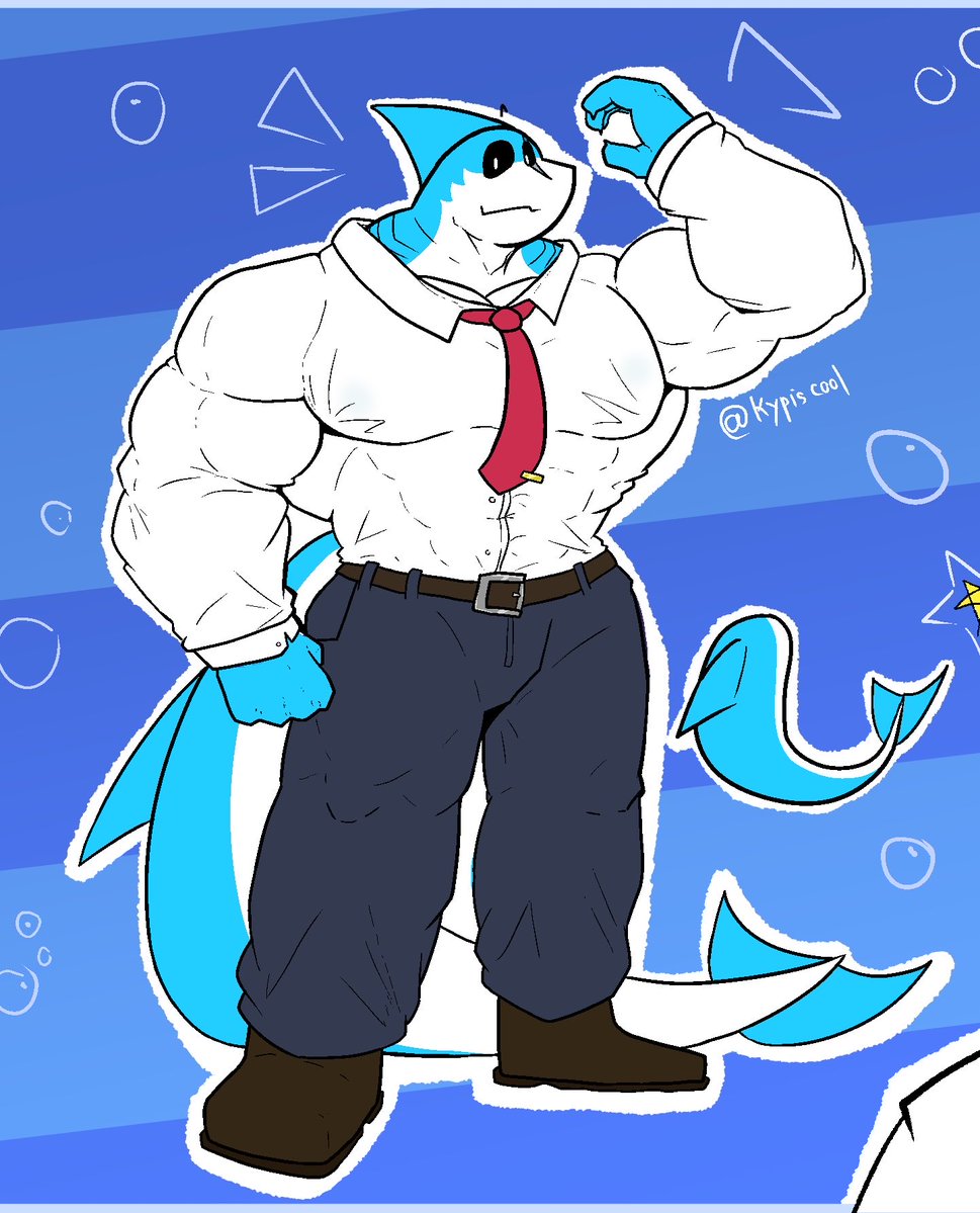 kypiscool's tweet photo. shork wanna see how u guys draw meee 🦈👉👈 https://t.co/efNGgGt8Y2